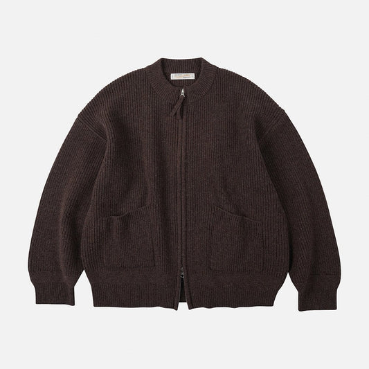Wool Deck Zipup Cardigan