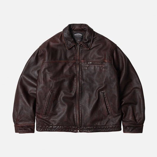 Destroyed Cowhide Leather Jacket
