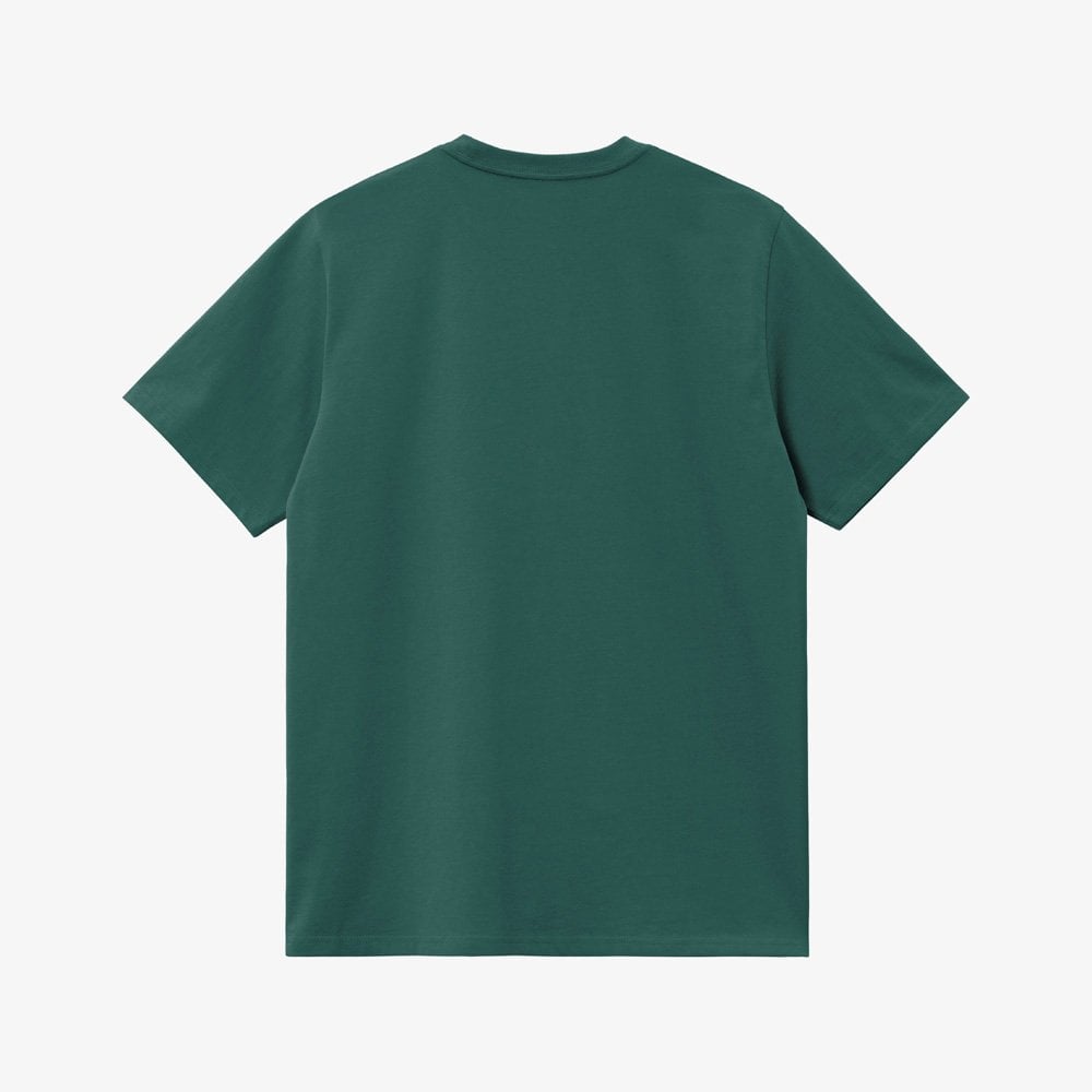 S/S American Script T-shirt - Dark Fir