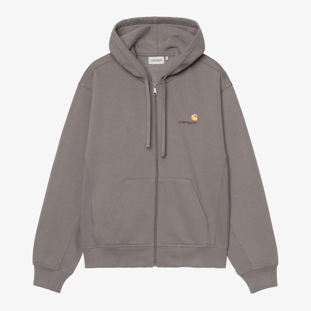 Hooded American Script Jacket - Porphyry