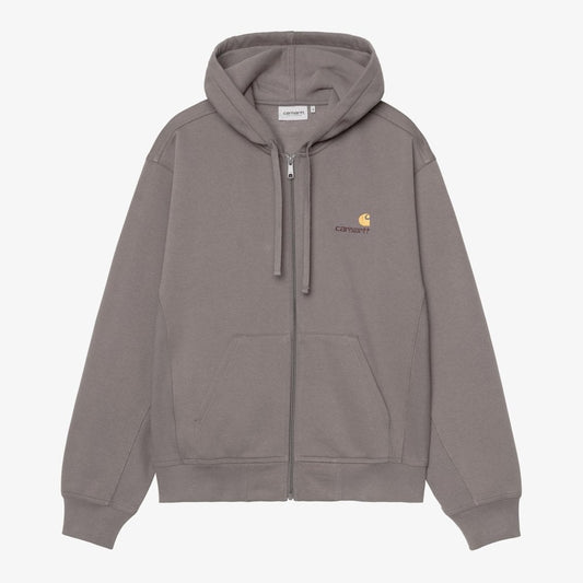 Hooded American Script Jacket - Porphyry