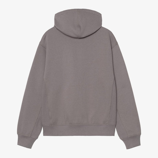 Hooded American Script Jacket - Porphyry
