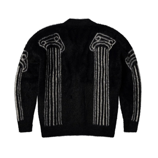 Oversized Chenille Column Knit Cardigan