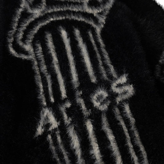 Oversized Chenille Column Knit Cardigan
