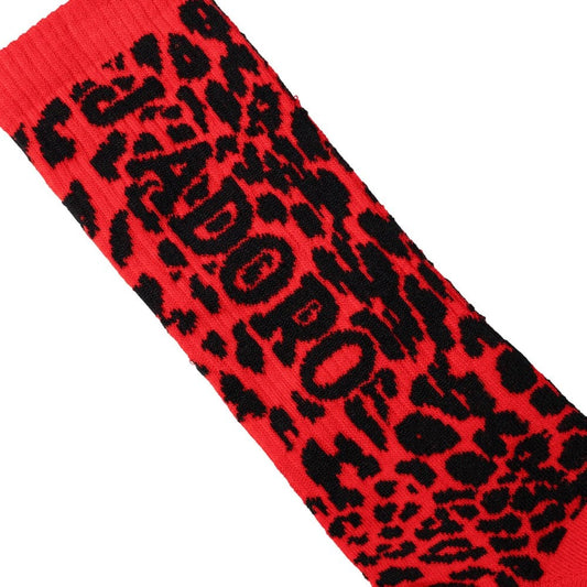 J'Adoro Aries Leopard Sock - Red