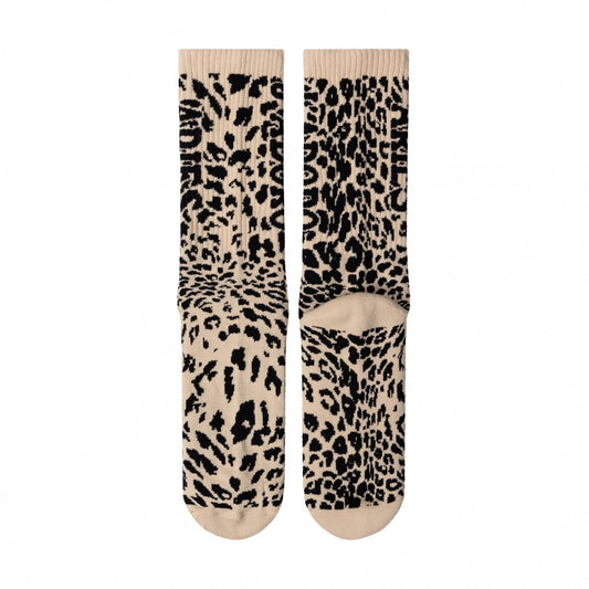 J'Adoro Aries Leopard Sock - Beige