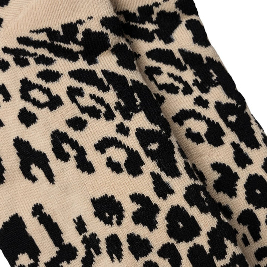 J'Adoro Aries Leopard Sock - Beige