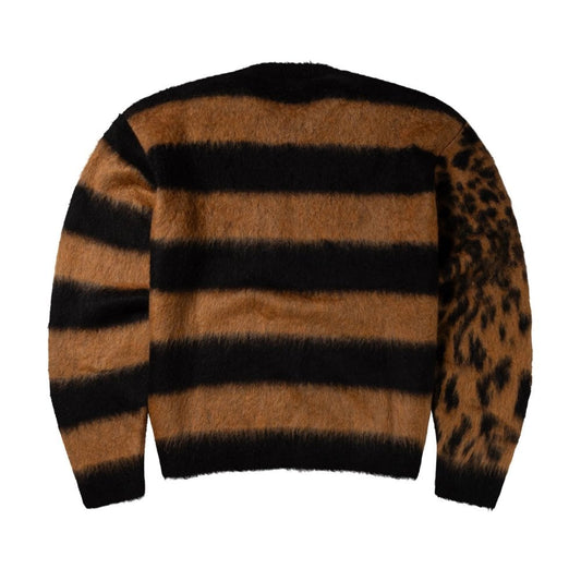 Brushed Leopard Sweater - Brown