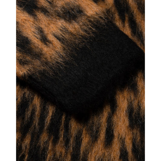 Brushed Leopard Sweater - Brown