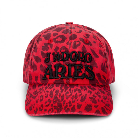 J'Adoro Aries Leopard Cap - Red
