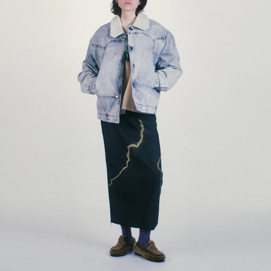 Sherpa Denim Car Coat