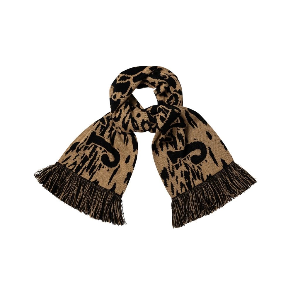 J'Adoro Aries Leopard Scarf - Beige