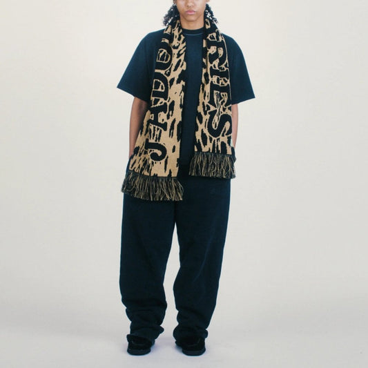 J'Adoro Aries Leopard Scarf - Beige