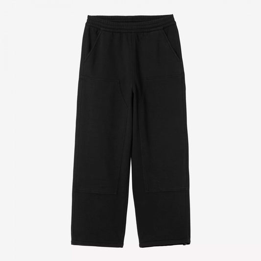 Double Knee Sweat Pant - Black