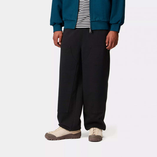 Double Knee Sweat Pant - Black