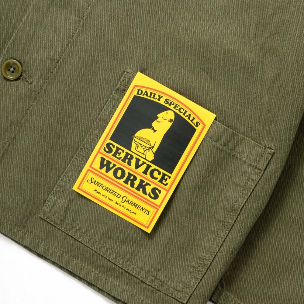Canvas Chore Shirt - Olive