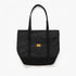 Waxed Cotton Tote Bag - Black