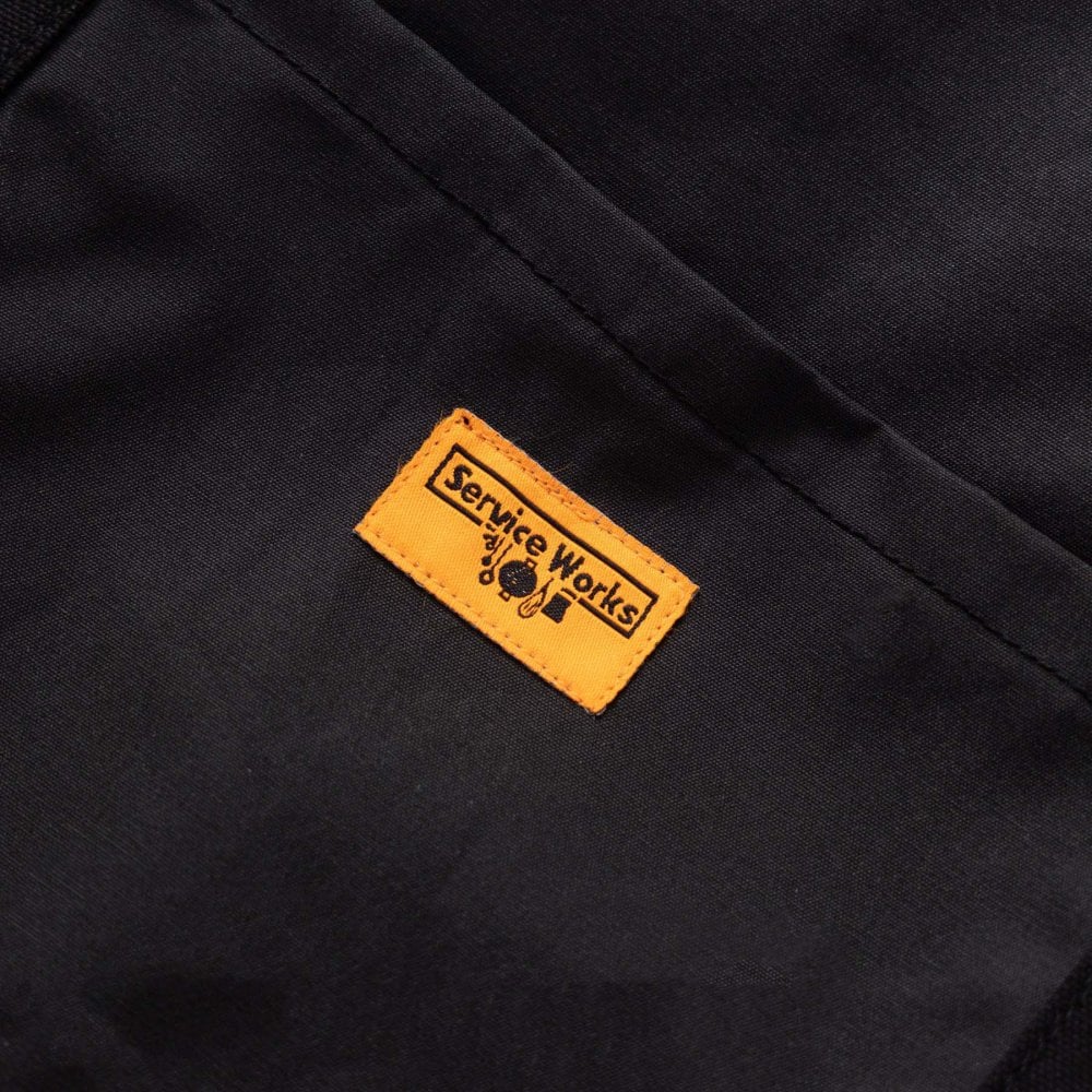 Waxed Cotton Tote Bag - Black