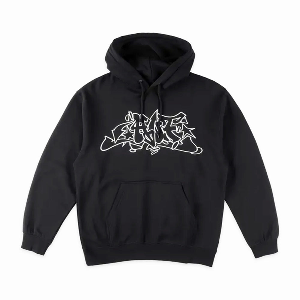 Outlines Pullover  Hoodie - Black