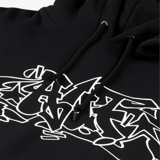 Outlines Pullover  Hoodie - Black
