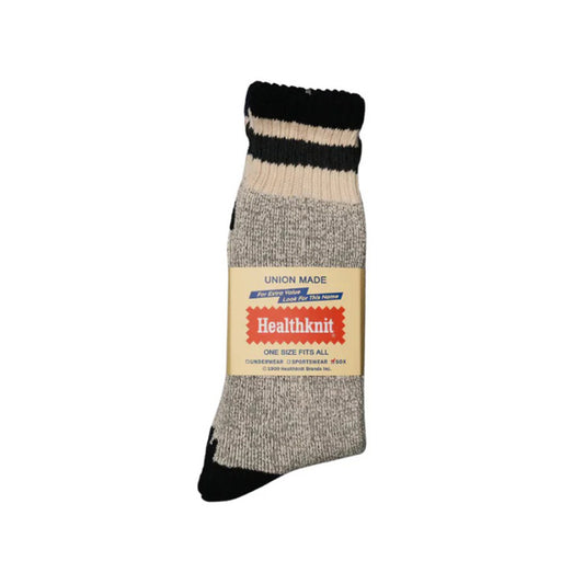 3 Pack Crew Socks - Grey / Multi Stripe