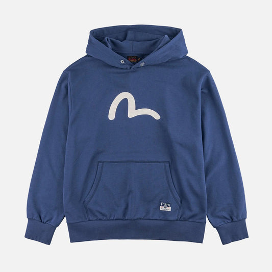 3D Pattern Filled Seagull Hoodie - Blue