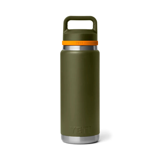 Rambler® 26 oz (769 ml) Bottle with Chug Cap - Olive/King Crab Orange