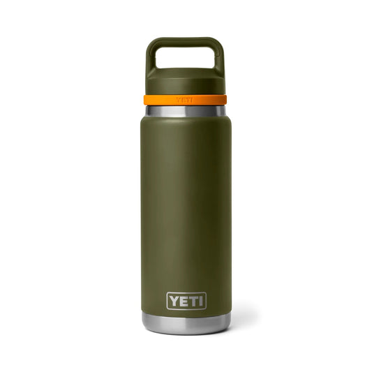 Rambler® 26 oz (769 ml) Bottle with Chug Cap - Olive/King Crab Orange