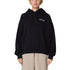 Chainstitch Baggy Relaxed Pullover Hood Black