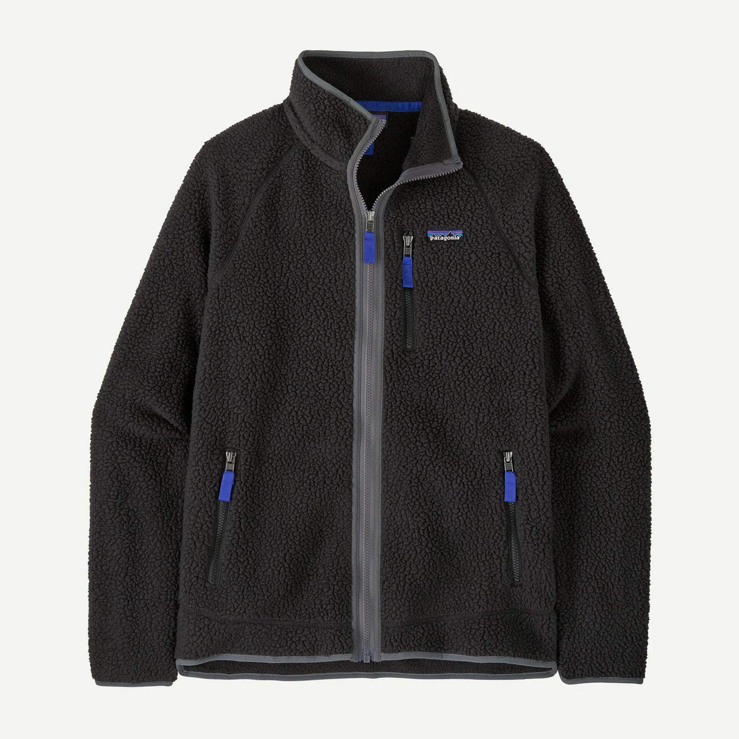 Men's Retro Pile Jacket - Black / Forge Grey