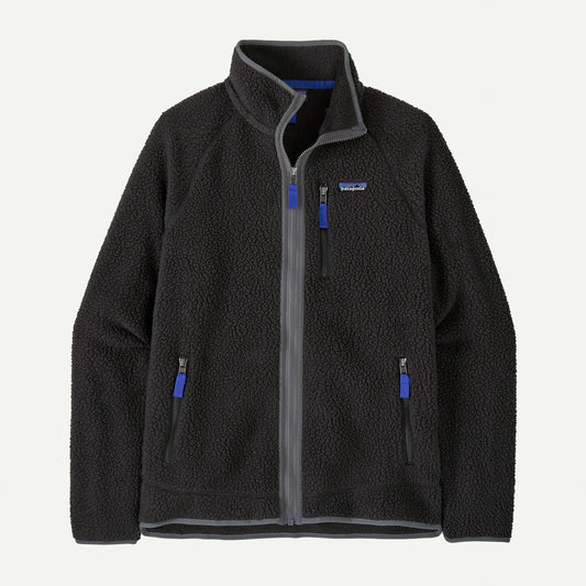 Men's Retro Pile Jacket - Black / Forge Grey