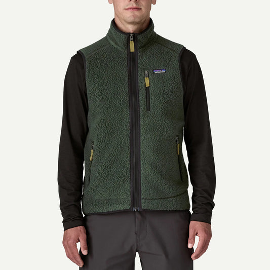 Men's Retro Pile Vest - Old Growth Green