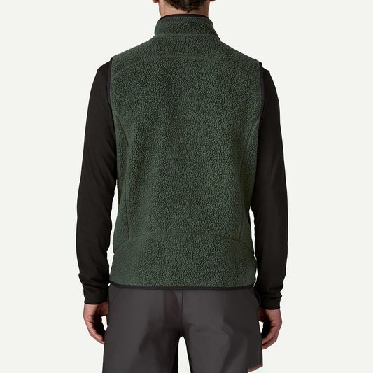 Men's Retro Pile Vest - Old Growth Green