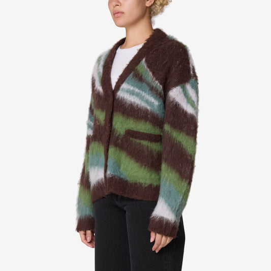 Delirium Cardigan - Brown Multi