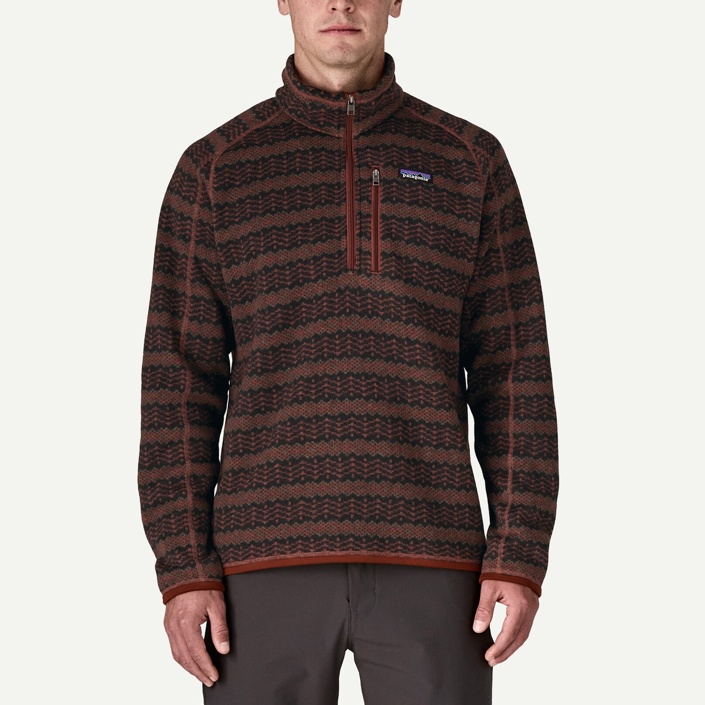 Men's Better Sweater™ 1/4-Zip Fleece - Woven Together / Dried Vanilla