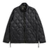 Military Hi Neck W-Zip Down Jacket (Soft Shell) - Black