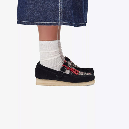 Women's Wallabee T Bar - Harris Tweed Pack -Black Tweed Combination