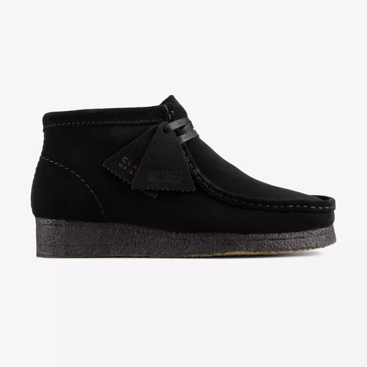 Women's Wallabee Boot - Black Suede