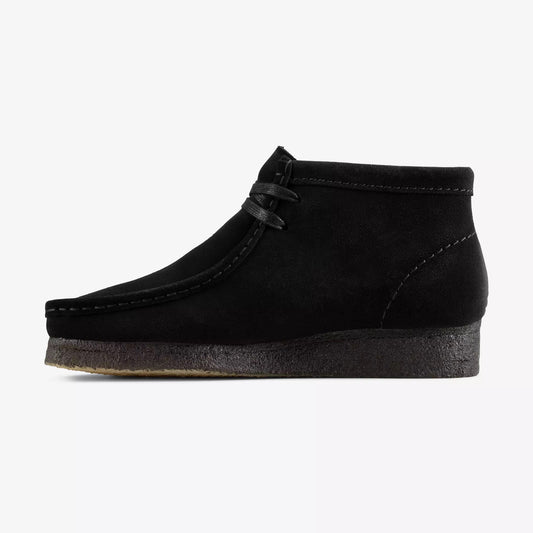 Women's Wallabee Boot - Black Suede
