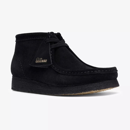 Women's Wallabee Boot - Black Suede