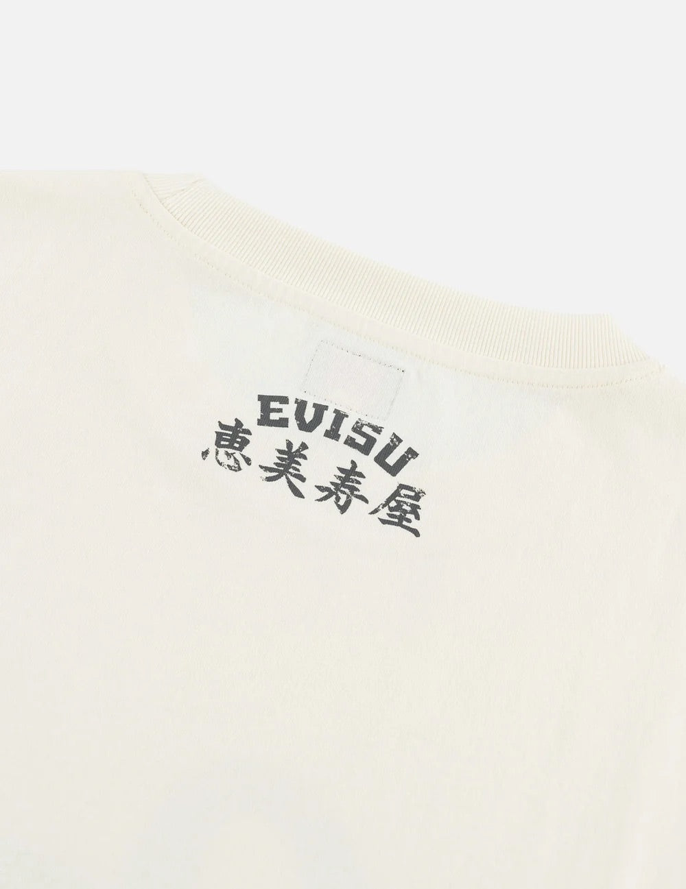 Ebisu & Seagull Print T-shirt - Ecru