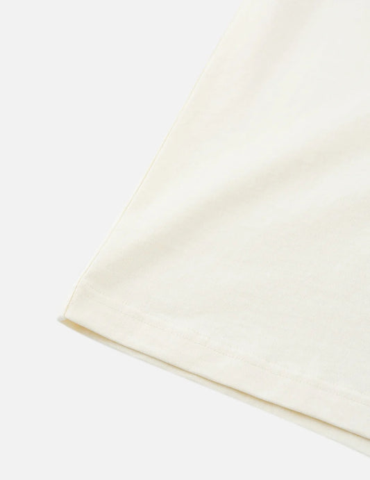 Ebisu & Seagull Print T-shirt - Ecru