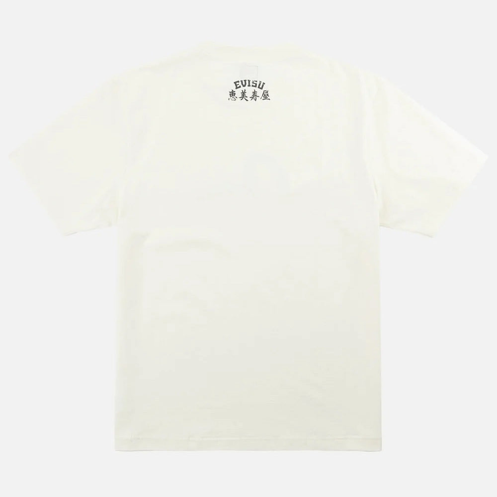 Ebisu & Seagull Print T-shirt - Ecru