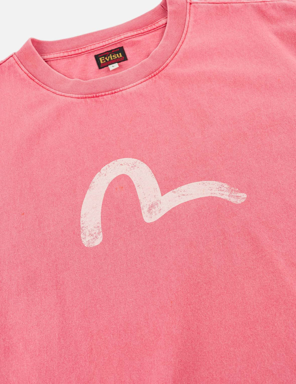 Ebisu & Seagull Print T-shirt - Red