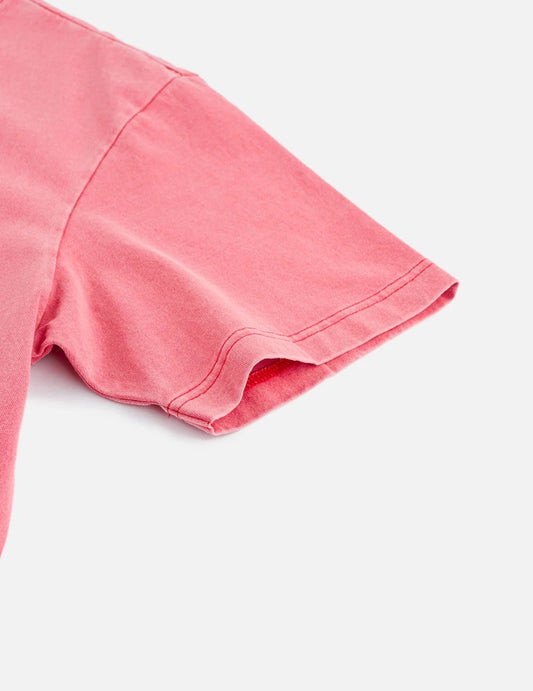 Ebisu & Seagull Print T-shirt - Red