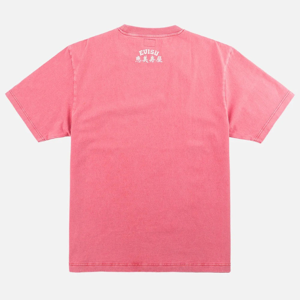 Ebisu & Seagull Print T-shirt - Red