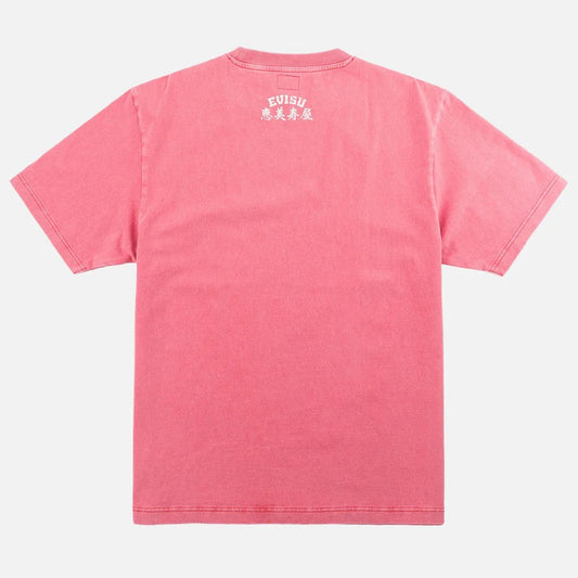 Ebisu & Seagull Print T-shirt - Red