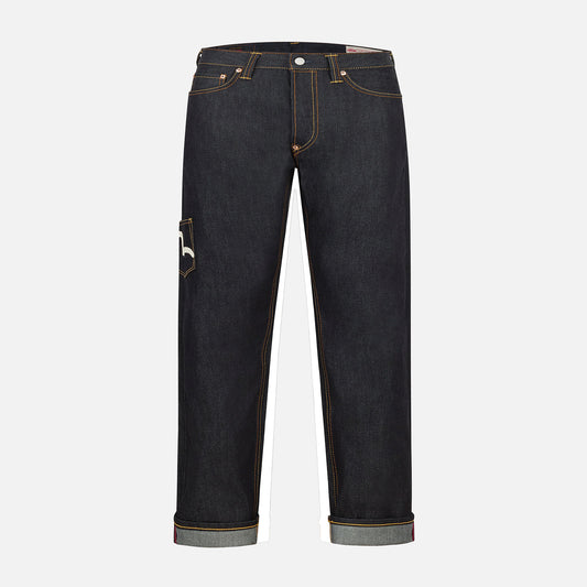 Multi Pocket Seagull Jeans - Regular Fit - Raw Indigo