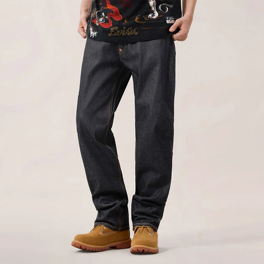 Multi Pocket Seagull Jeans - Regular Fit - Raw Indigo