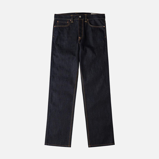 White Seagull Print Pockets Regular Fit Jeans - Raw Indigo